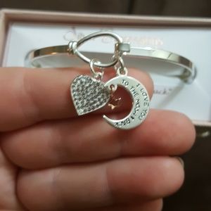 Silver Expressions Jewelry - "I love you to the moon &back"fine silver bracelet Silver Expressions Jewelry - "I love you to the moon &back"fine silver bracelet